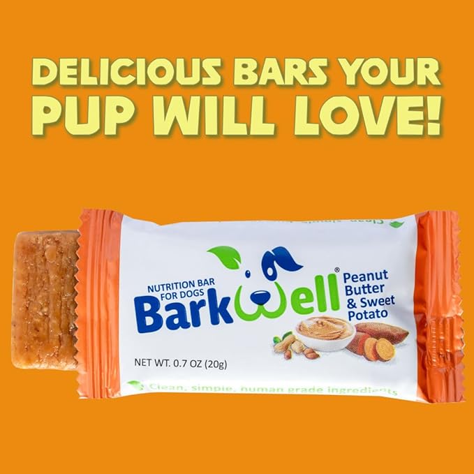 Peanut Butter Bars for Dogs, 0.7 Ounce, 16-Pack (Sweet Potato) Dog Treat