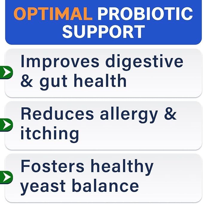 BARK&SPARK Dog Probiotics & Digestive Enzymes (Gut Health) Allergy & Itchy Skin - Pet Diarrhea Gas Treatment Upset Stomach Relief Pill, Digestion Health Prebiotic Supplement Tummy Treat (180Ct Bacon)
