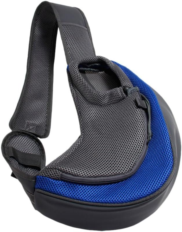 Mipcase Puppy Harness Cross-Body Pet Single Dogs L Shoulder Blue Size Bag Carriers Dark for Sling Small Cats Polyester Carrying Hand Carrier Travel Small Dog Harness