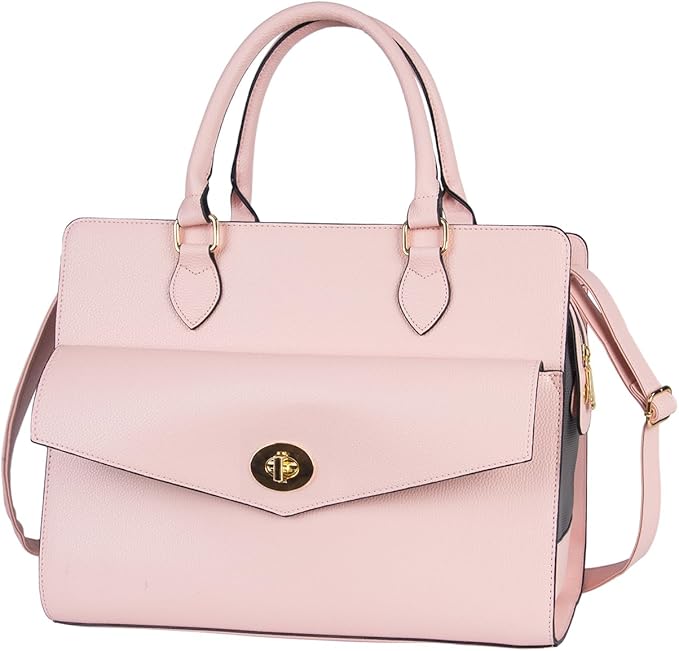 Stylish Pet Carrier Purse Leather Bag for Small Dogs Cats Puppy,Airline Approved Soft-Sided Carriers (Pink)
