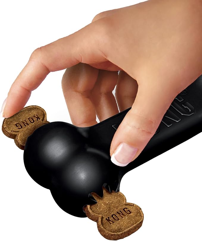 KONG - Extreme Goodie Bone - KONG's Most Durable Natural Rubber Dog Bone for Power Chewers - Black - For Large Dogs