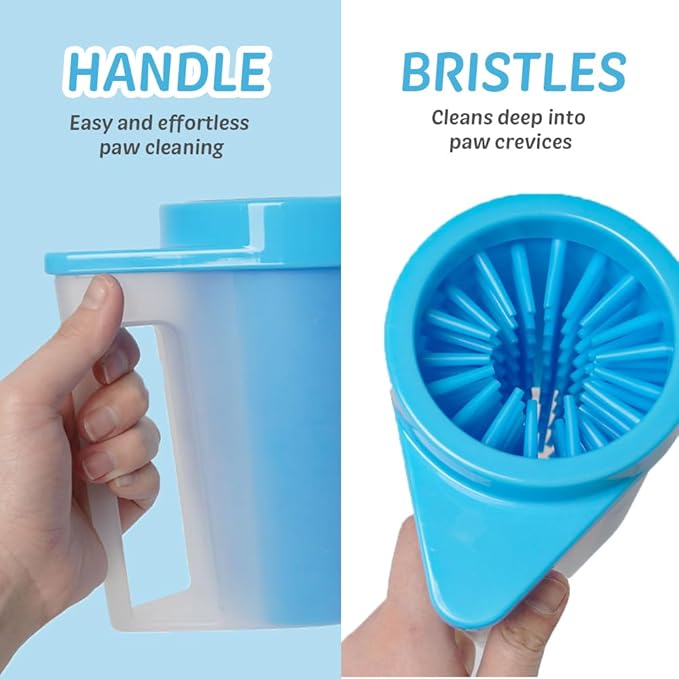 Portable Paw Washer - Fast Clean Foot Cleaner for Small, Medium and Large Dogs and Cats