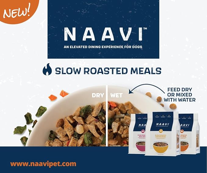 Slow Roasted Beef Bowl with Ancient Grains, Vegetables & Fruits, Premium Dog Food Topper for Adult Dogs - 6oz (2pack)