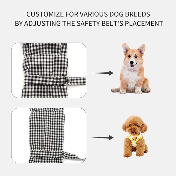 Dog Cat Sling Carrier Adjustable Strap Travel Hands Free Safe Bag Small Puppy Backpack for Outdoor Travel