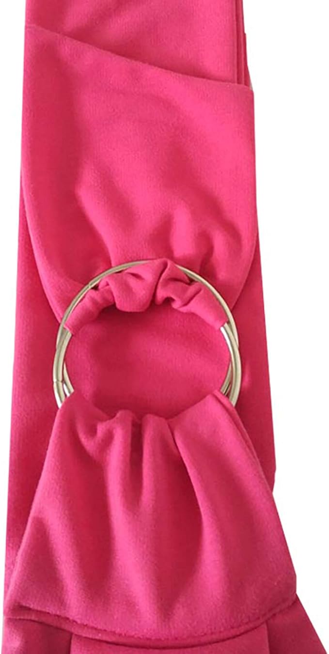 Surblue Pet Sling Carrier Bag with Hands-Free Reversible Belts, Safe Comfortable Adjustable Crossbody Shoulder Outdoor Travel Pet Tote Suitable for Small Dog Cat Puppy up to 12 lb (New Rose)