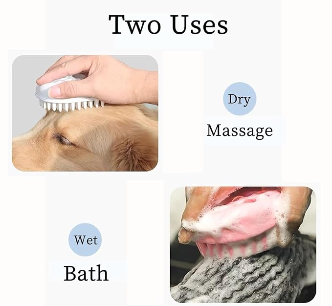 Small Dog Brush - Puppy Hair Brush- Grooming Tool for Teddy, Yorkies, Maltese, Shih Tzu, Chihuahua (Purple)