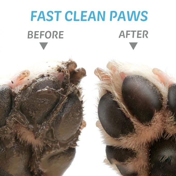 Portable Paw Washer - Fast Clean Foot Cleaner for Small, Medium and Large Dogs and Cats