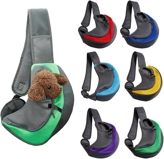 Mipcase Puppy Harness Cross-Body Pet Single Dogs L Shoulder Blue Size Bag Carriers Dark for Sling Small Cats Polyester Carrying Hand Carrier Travel Small Dog Harness