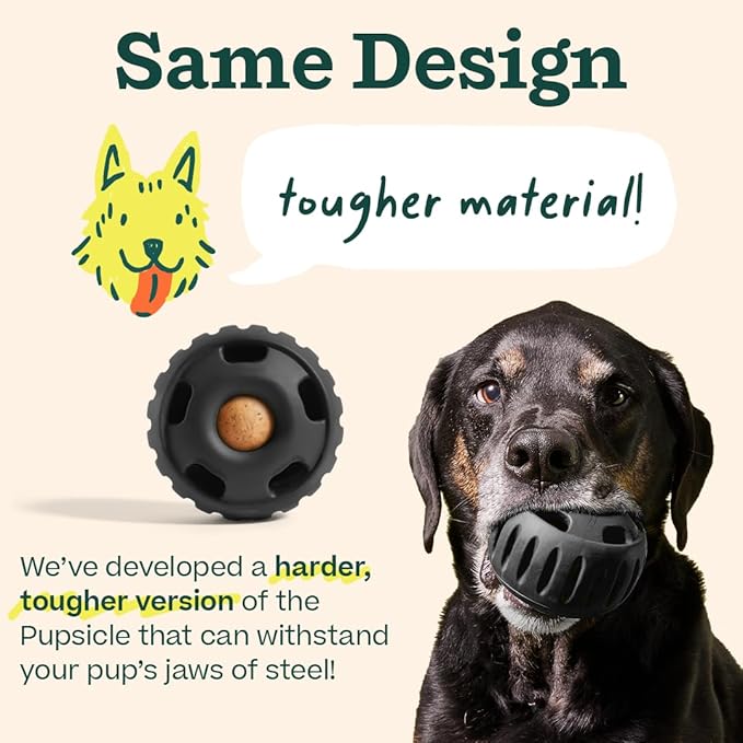 WOOF Power Chewer Pupsicle - Durable Dog Toys for Aggressive Chewers - Easy to Clean - Toys for XL Dogs 75 lbs and Up
