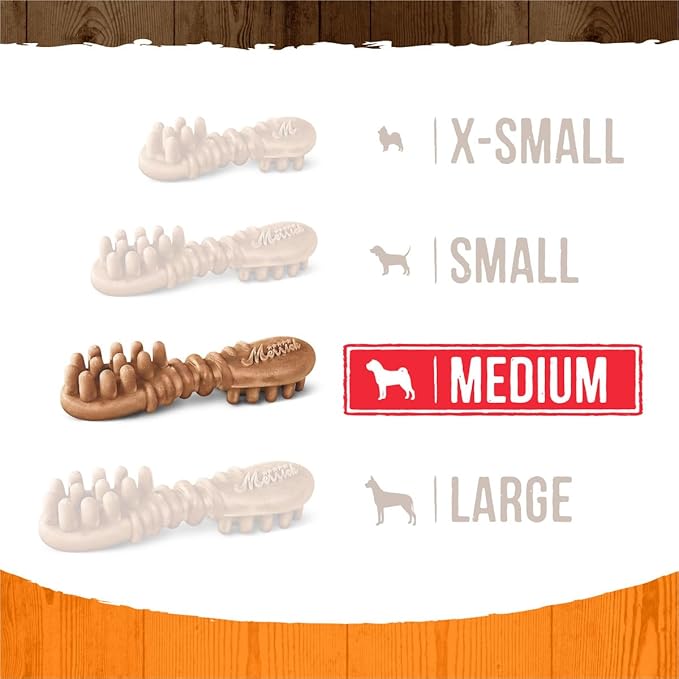 Merrick Fresh Kisses Natural Dental Chews, Treats Infused with Pumpkin and Cinnamon for Medium Dogs 25-50 Lbs - 8.1 oz. Pouch