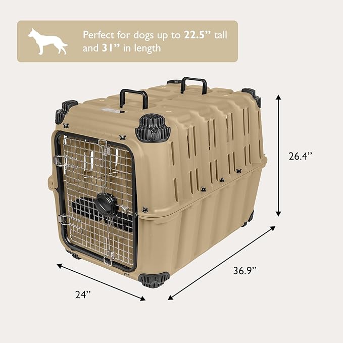 Mammoth Guardian Dog Kennel - Desert Sand Tan