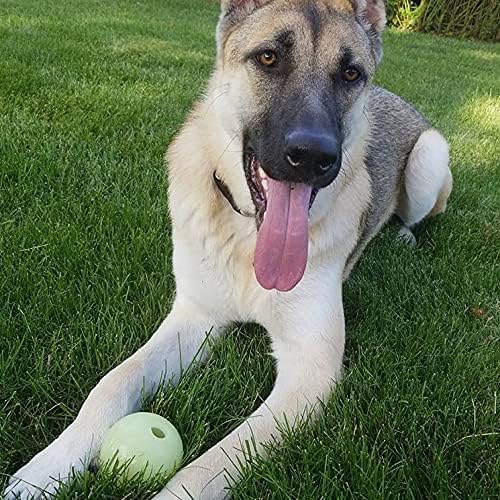 Chew King Glowing Fetch Ball, Dog Ball Toys, 3 Inch (Pack of 2), Fits Ball Launcher