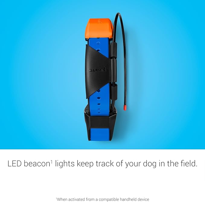 Garmin T 5X Dog Device, Tracking and Training Dog Device with Collar, Rugged and Water-Resistant, High-Sensitivity GPS, Blue