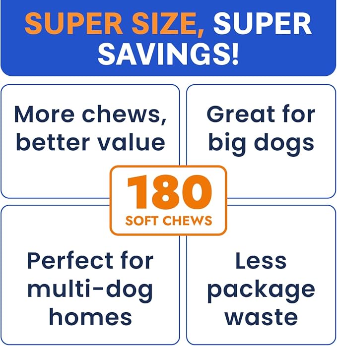 BARK&SPARK Dog Probiotics & Digestive Enzymes (Gut Health) Allergy & Itchy Skin - Pet Diarrhea Gas Treatment Upset Stomach Relief Pill, Digestion Health Prebiotic Supplement Tummy Treat (180Ct Bacon)