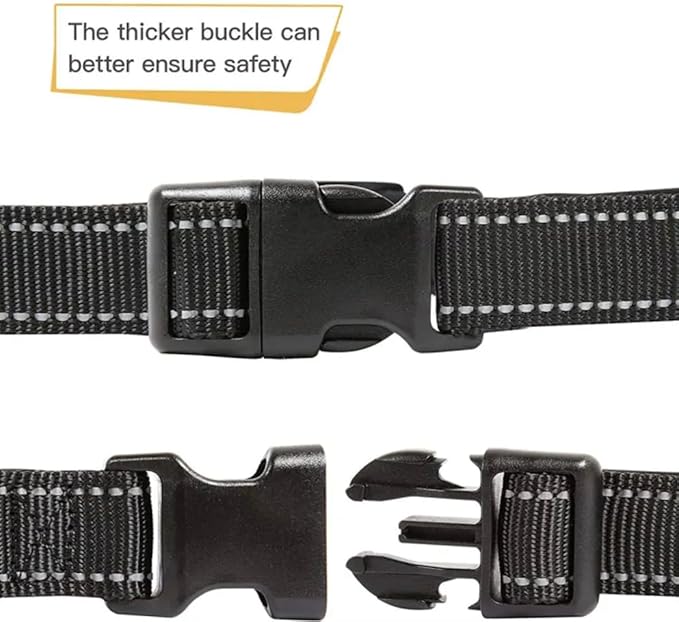 Reflective Dog Collar,Soft Neoprene Padded Breathable Nylon Pet Collar Adjustable