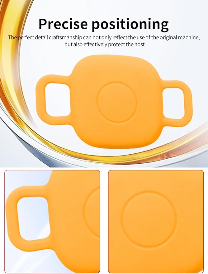 Case for Tile by Life360 Mate (2024) Bluetooth Tracker for Dog, Cat, Pets, Soft Silicone Protective Portable Scratch Shock Resistant,1 Orange+1 Mint Green.