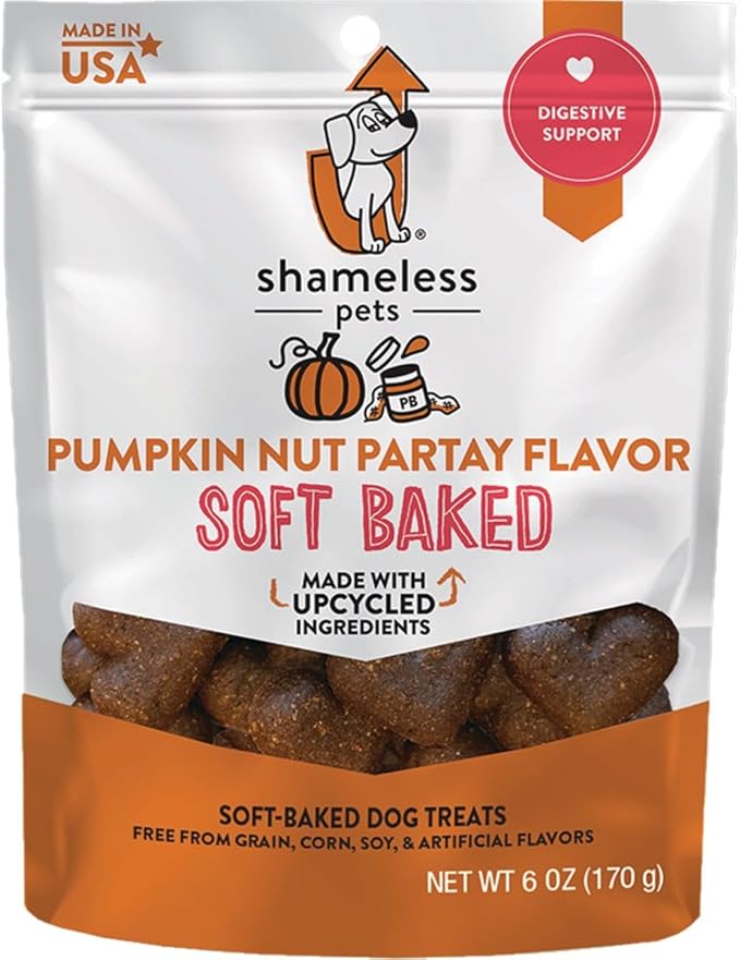 Shameless Pets Pumpkin Nut Par-Tay Soft-Baked Biscuit, 6 OZ
