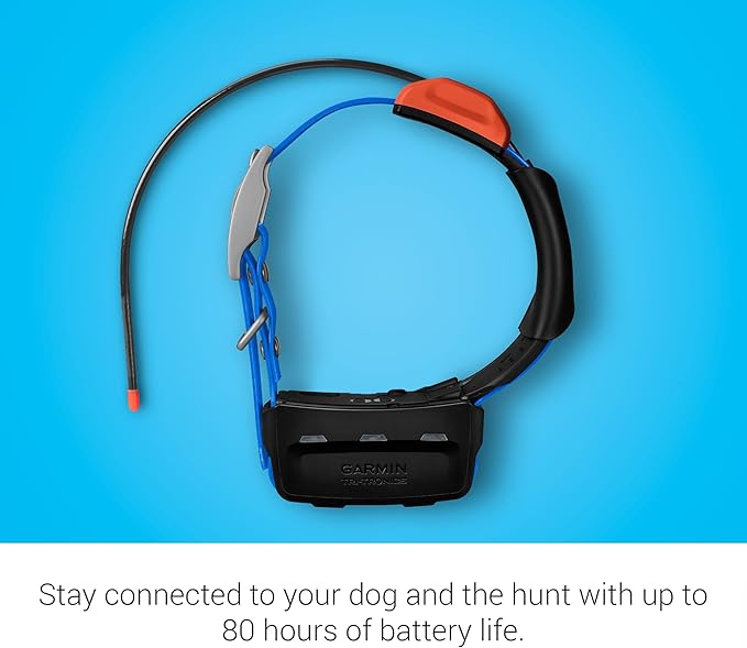 Garmin T 5X Dog Device, Tracking and Training Dog Device with Collar, Rugged and Water-Resistant, High-Sensitivity GPS, Blue