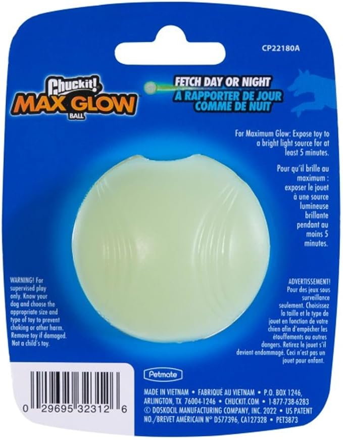 CHUCKIT Max Glow Balls, Small