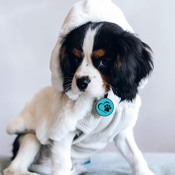 MYLUCKYTAG Silent Silicone QR Code Pet ID Tags Dog Tags - Pet Online Profile - Scan QR Receive Instant Pet Location Alert Email