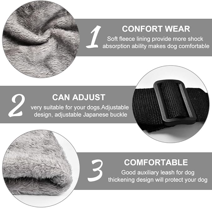 Dog Sling with Stainless Steel Pet Whistle, Dog Lifter for Large Elderly Dogs, Dog Support Harness for Back Legs, with Adjustable Japanese Buckle(Size:M)