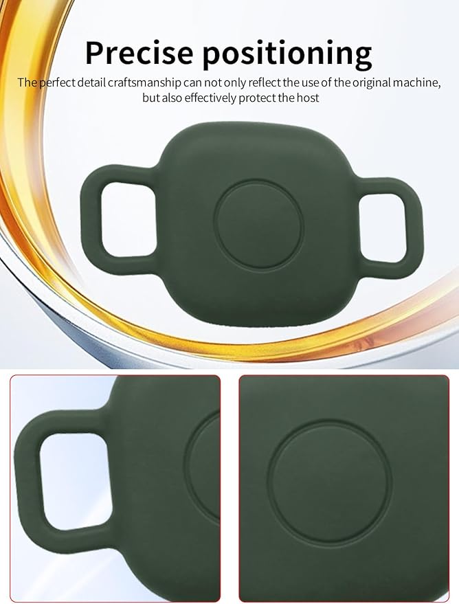 Case for Tile by Life360 Mate (2024) Bluetooth Tracker for Dog, Cat, Pets, Soft Silicone Protective Portable Scratch Shock Resistant,1 Wine Red+1 Green.