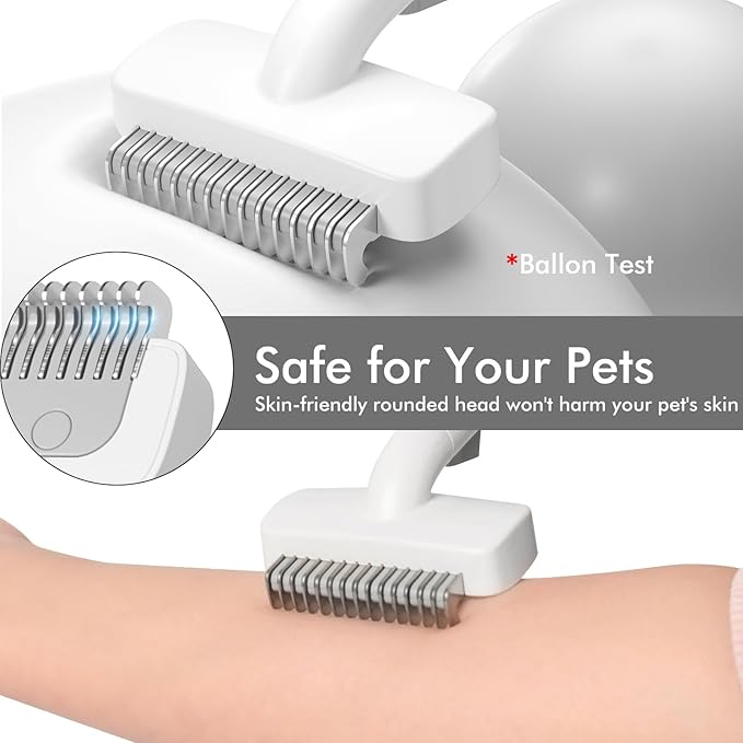 Cat Brush for Long Haired Cats, Dog Brush for Shedding Grooming Small Medium Dogs, Deshedding Dog Brush Self Cleaning Dematting Comb for Dogs, Pet Undercoat Rake for Dogs Remove Matted Fur