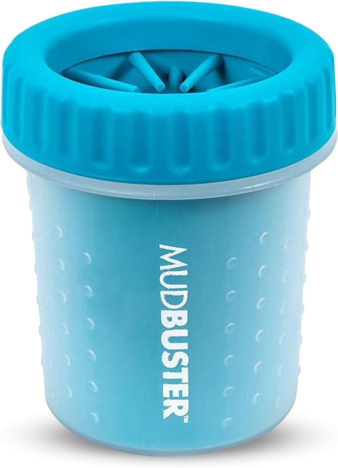 Dexas MudBuster Portable Dog Paw Cleaner - Premium Quality, Blue, Small Size for Pet Supplies and Accessories