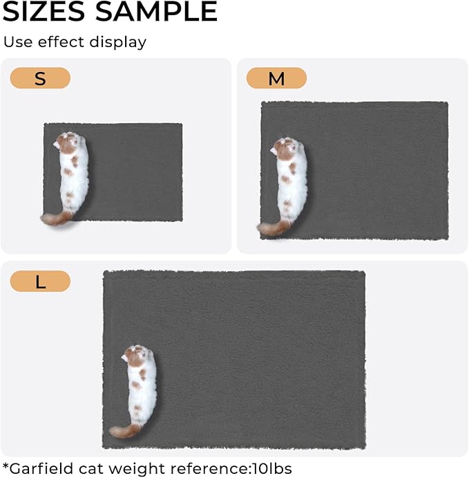 Luciphia Premium Fleece Dog Puppy Blanket Soft Pet Sherpa Calming Cat Blanket Throw for Small Medium Dog Cat(Grey,57x40 inches)