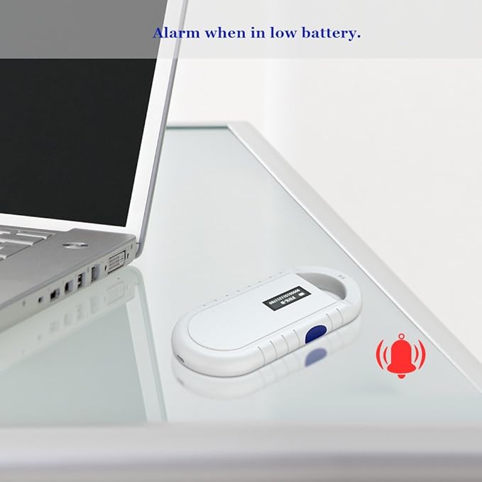 Pet Microchip Scanner, Handheld Animal Chip Reader Portable RFID Reader Supports for ISO 11784/11785, FDX-B and ID64 RFID