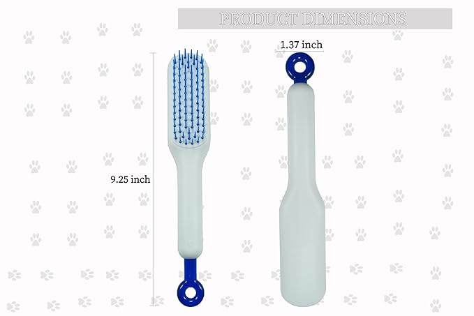 Stretchable Puppy Brush , Soft Dog Brush - Gentle Grooming Brush for Small Dogs, Perfect for Yorkie, Shih Tzu, Maltipoo ,Dog Hair Remover Brush (White)