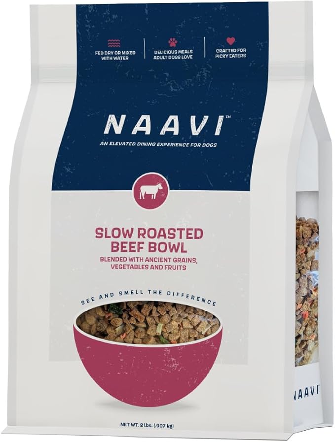 Slow Roasted Beef Bowl with Ancient Grains, Vegetables & Fruits, Premium Dog Food Topper for Adult Dogs - 2lb