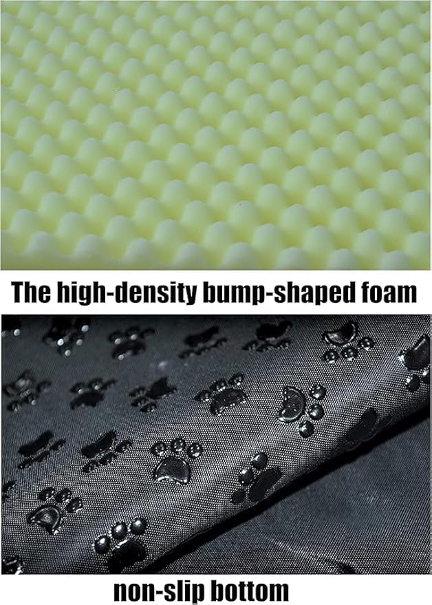 Dog Bed,2 Ways to Use,Indoor Pet House with Fluffy Mat,Removable and Washable Cover,Splash-Proof House and Non-Slip Bottom,for Extra Large Dogs(3XL Plaid & Gray)