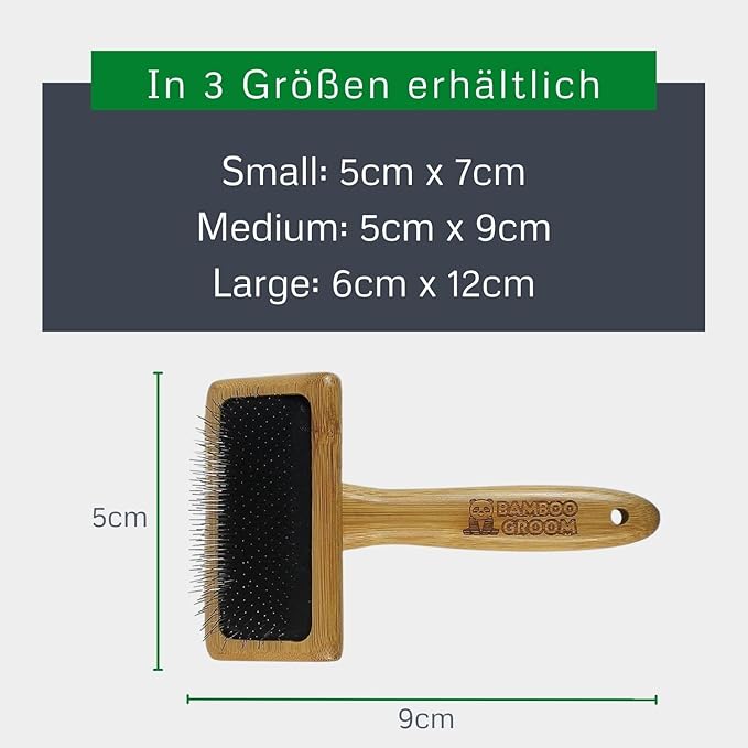 Slicker Brush with Stainless Steel Pins for Pets, Medium