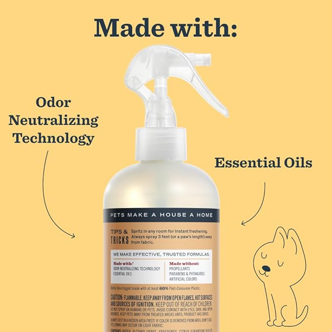 MRS. MEYER'S CLEAN DAY Pet Odor Neutralizer, Orange Blossom Scent, 16oz