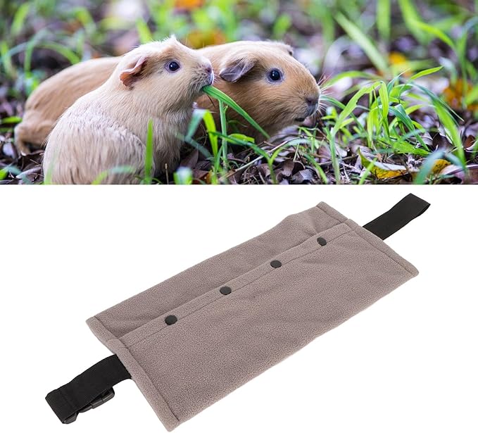 Reptile Sling Carrier, Soft and Comfortable Material Adjustable Strap Bearded Dragon Sling for Outdoor Travel Walking Rest (Grey)