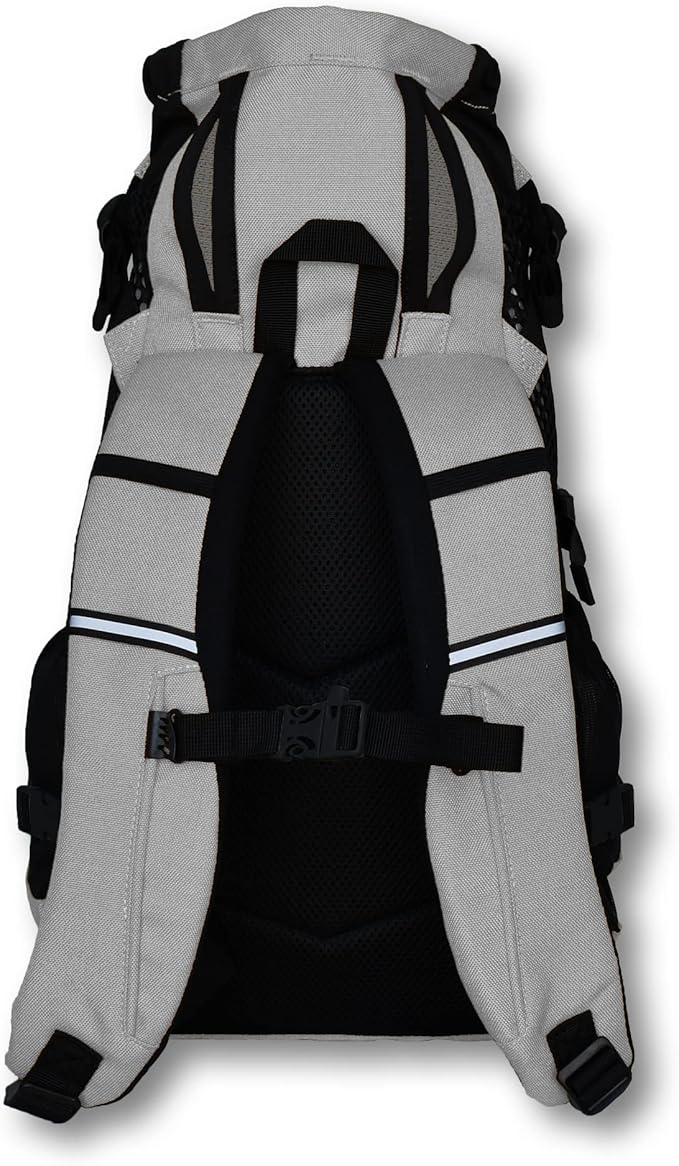K9 Sport Sack | Adjustable Dog Carrier Backpack (Large, Plus 2 - Light Grey)