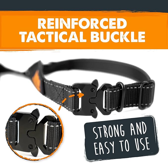 Mighty Paw Dog Seat Belt - Adjustable Length Fits Both Large and Small Dogs - Universal Design - Fits All Car Headrest - Reinforced Tactical Buckle - Strong and Easy to Use - Lightweight and Strong