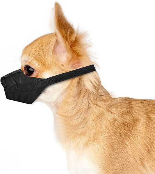 Dog Muzzle for Small Dogs 5-15lbs (XX-Small) Soft Mesh Nylon Quick Fit Dog Muzzle - Small Breed Dog Grooming Supplies - Small Dog Muzzle for Biting