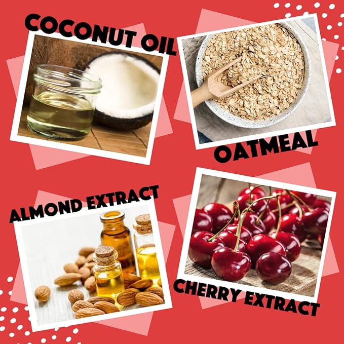 Natural Leave-in Conditioning Spray for Dogs Refill, Soothing Cherry Almond Oatmeal, 1 Gallon