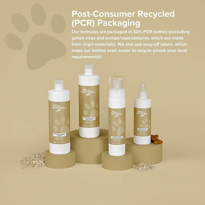 Soothing Oatmeal Waterless No-Rinse Shampoo Foam for Dogs, Gentle Formula, 8.5 fl. oz