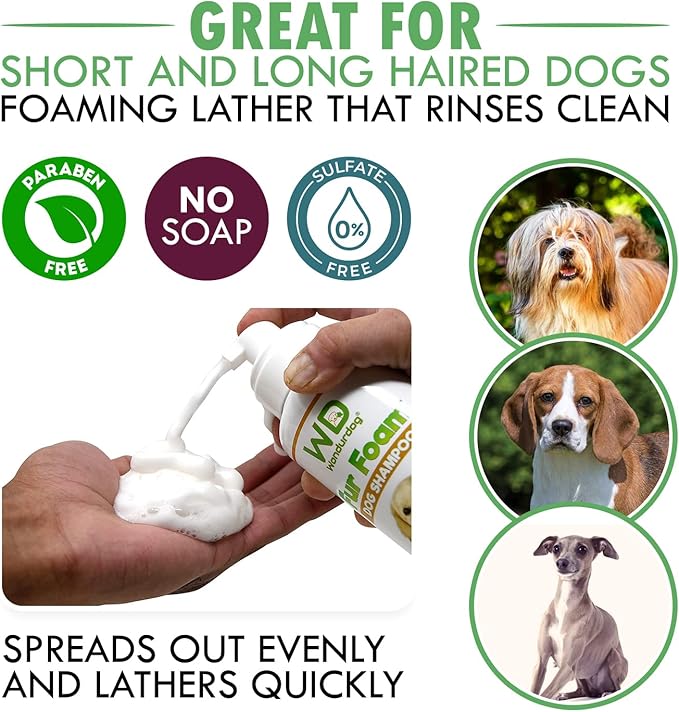 Deluxe Bathtub Spout Dog Wash Kit + Fur Foam Dog Shampoo