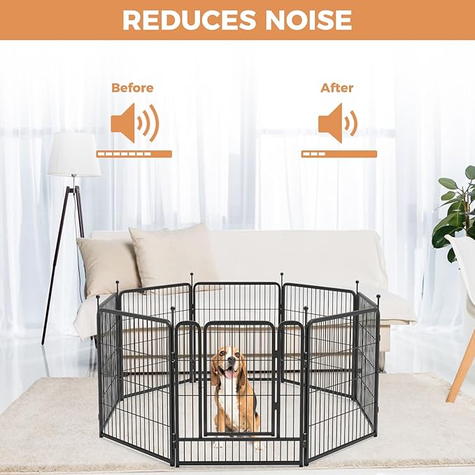 FXW 32 Pieces Muffler Tubes, Compatible with FXW Rollick/Instant Dog Playpen (Replacement for HomePlus/Dog Gate), White│ Patented