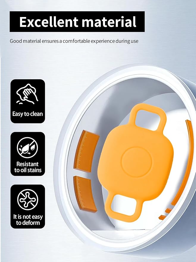 Case for Tile by Life360 Mate (2024) Bluetooth Tracker for Dog, Cat, Pets, Soft Silicone Protective Portable Scratch Shock Resistant,1 Orange+1 Mint Green.