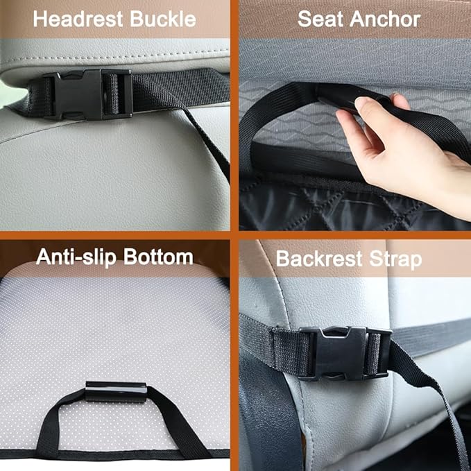 Paw Jamboree Car Front Seat Covers for Dogs Scratch-Proof Pet Car Seat Cover Front Seat Non-Slip Car Seat Protector for Dogs Car Seat Cover for Dogs Bucket Seat Cover for Dog for Trucks, Cars & SUVs