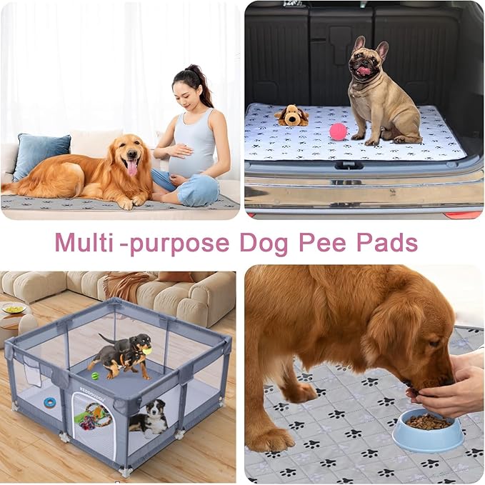 50×50×27 Inch Pet Whelping Box, Doggy Play Pen for Pets, Dogs, Puppies, Kitten, Dog Playpens Indoor with Machine Washable Urine Pad - Small Puppy Playpen, Rabbit Pen Indoor