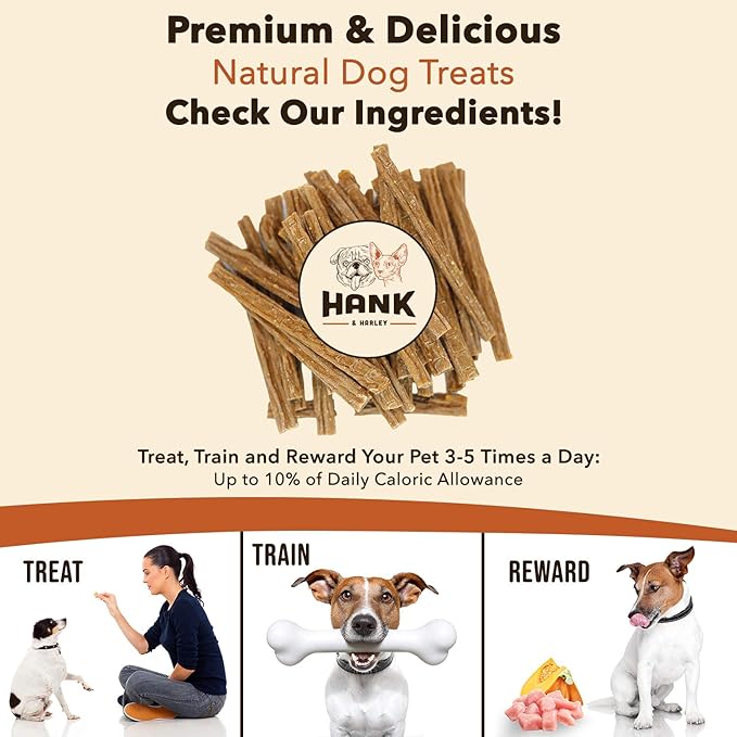 Hank & Harley Training Bites, Chicken 1lb - USA Lean Protein Soft Dog Treats with Pumpkin. 100% Natural & NO Flour, fillers or Added Sugar. Ideal for finicky Pets