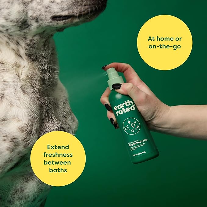 Earth Rated Short Coat Essentials - Dog Shampoo, Refresh Mist, Ear Wipes, Eye Wipes & No-Rinse Shampoo