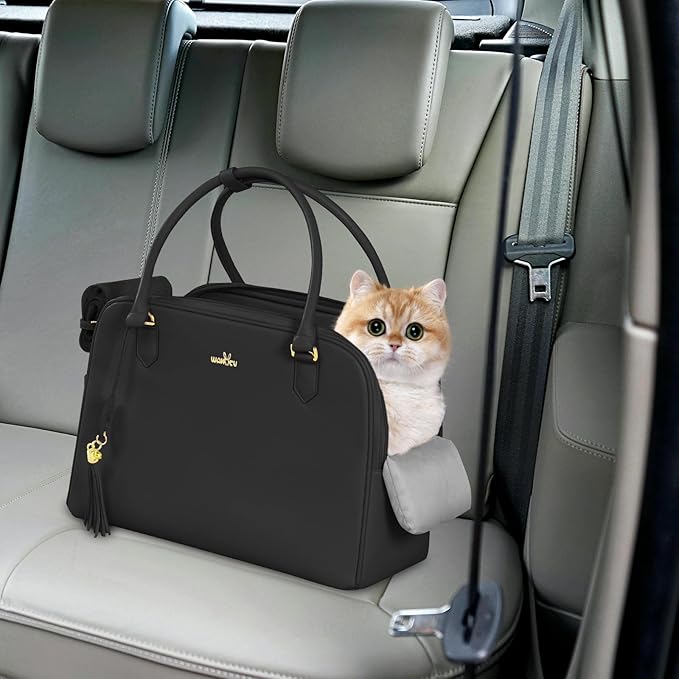 Dog Carriers for Small Dogs, Cat Carrier Pet Carrier Airline Approved Cat Dog Handbag Dog Carrier Purses Dog Handbag (14.9x8.07x10.83 Inches)