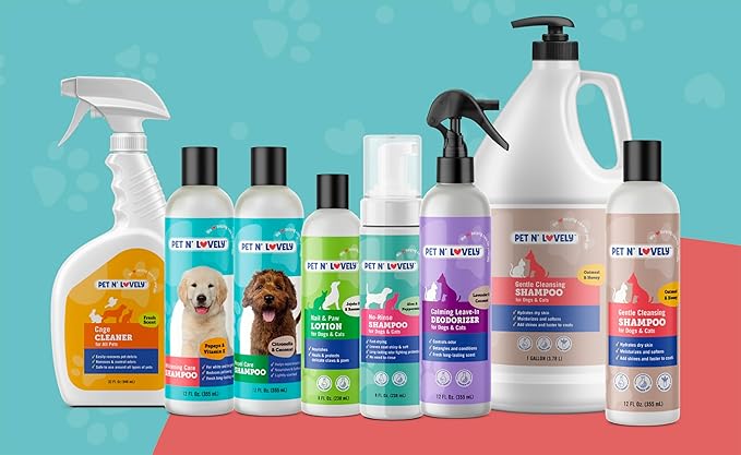Pet N' Lovely Repel Care PET Shampoo | Helps Keep Insects Away Naturally | for Dogs and Cats | Nourishes & Softens | Lightly Scented | Citronella & Coconut | Natural | 12 Fl. Oz., Clear